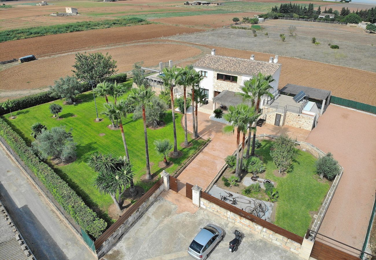 Finca in Muro - Son Sastre 024 luxuriöse Villa mit großem Pool, Klimaanlage, Garten und Terrasse