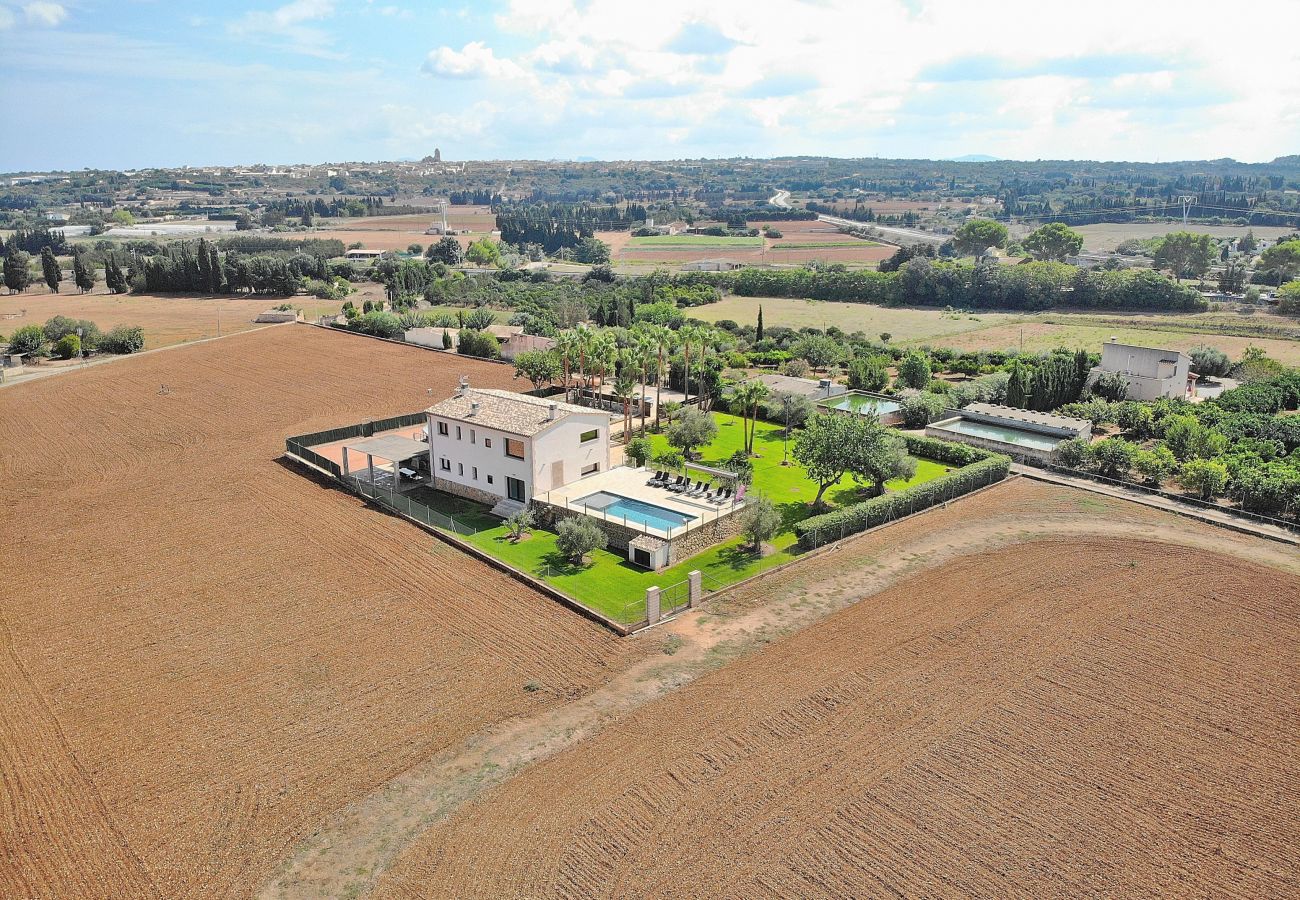 Finca in Muro - Son Sastre 024 luxuriöse Villa mit großem Pool, Klimaanlage, Garten und Terrasse