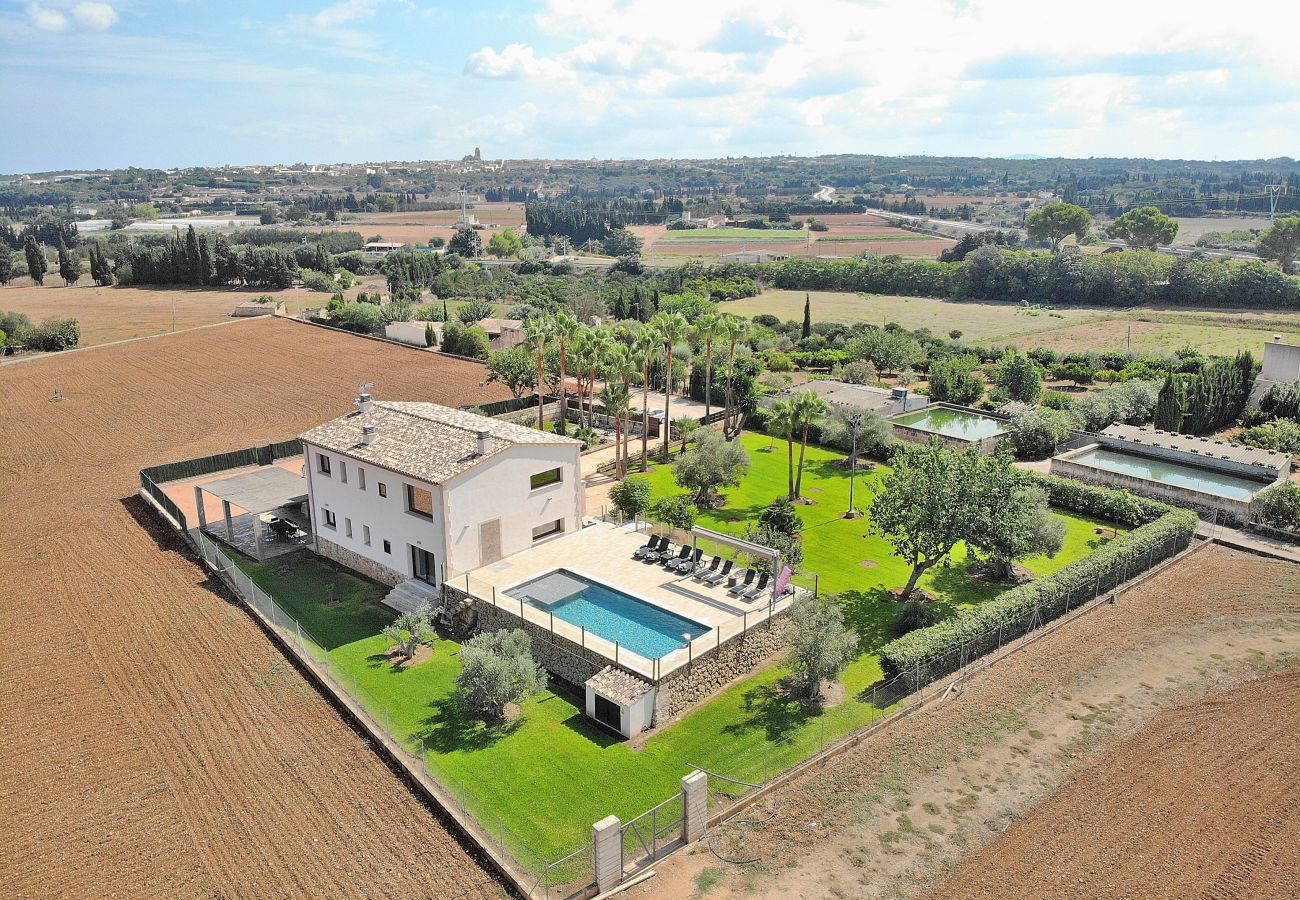 Finca in Muro - Son Sastre 024 luxuriöse Villa mit großem Pool, Klimaanlage, Garten und Terrasse