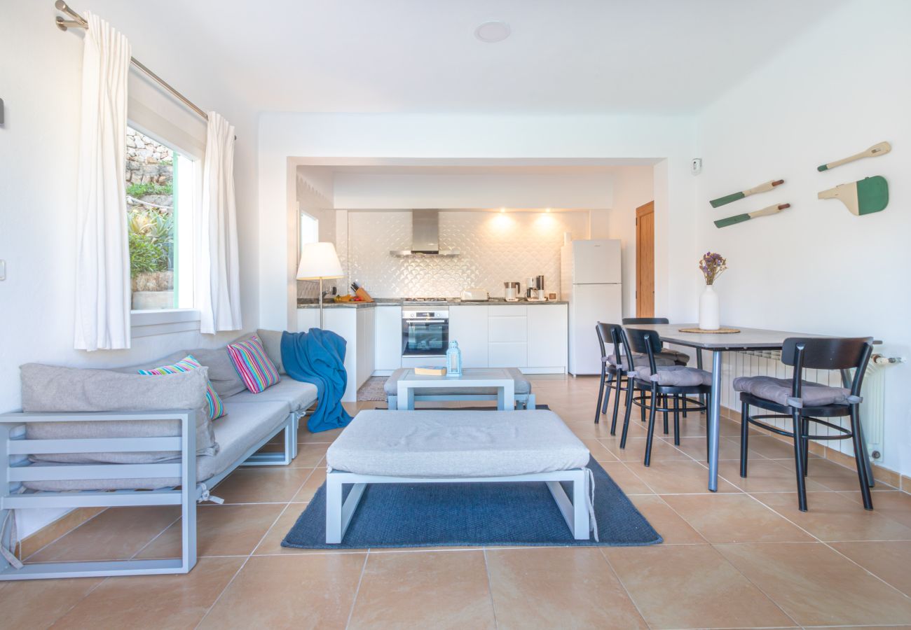 Ferienhaus in Cala Santanyi - Strandhaus Sa Barca mit Meerblick und  nur wenige Schritte zur Cala Santanyí