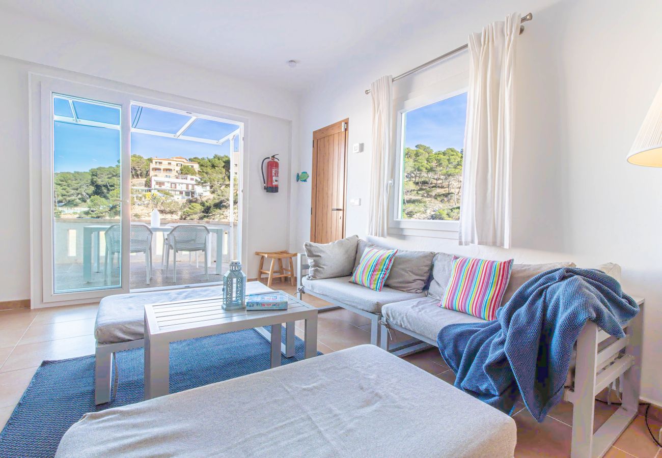 Ferienhaus in Cala Santanyi - Strandhaus Sa Barca mit Meerblick und  nur wenige Schritte zur Cala Santanyí