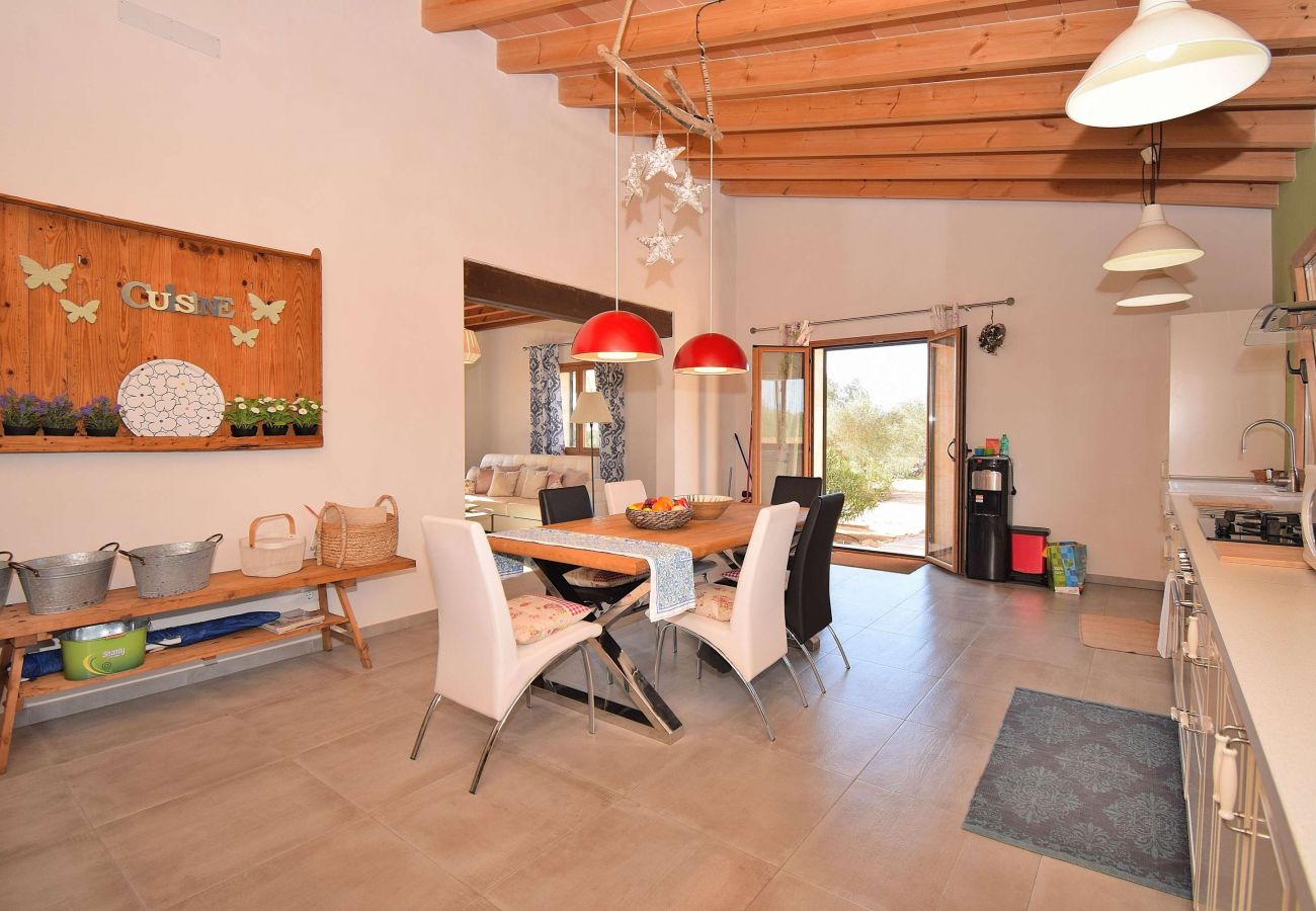 Villa in Ses Salines - Can Xesquet Comuna 168 wunderschönes Landgut mit privatem Pool, großer Terrasse, Fahrrädern und W-Lan