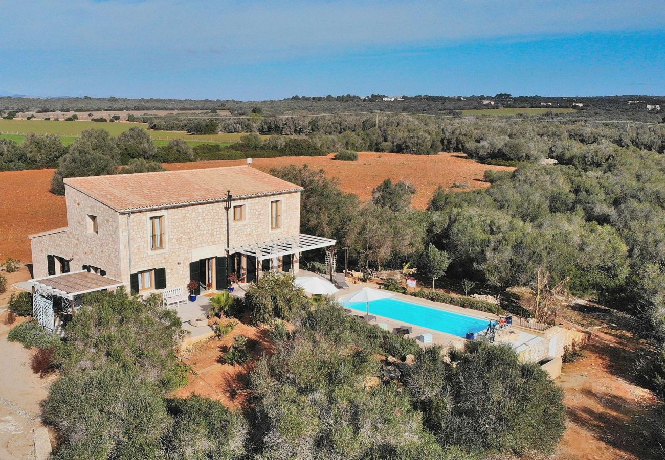 Villa in Ses Salines - Can Xesquet Comuna 168 wunderschönes Landgut mit privatem Pool, großer Terrasse, Fahrrädern und W-Lan