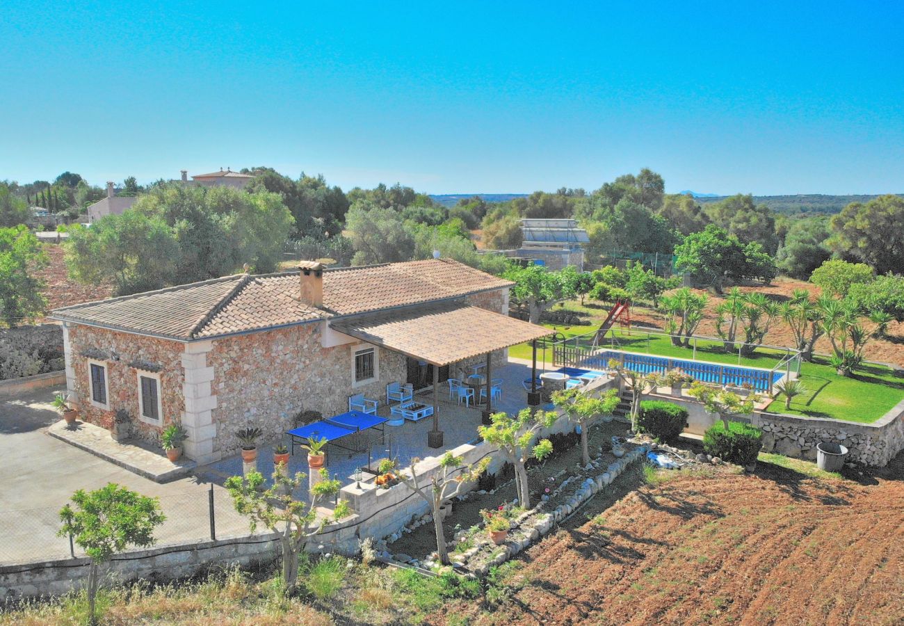 Finca en Santa Margalida - Es Bosquerró 054 fantástica finca con piscina vallada, zona infantil, terraza, barbacoa y WiFi