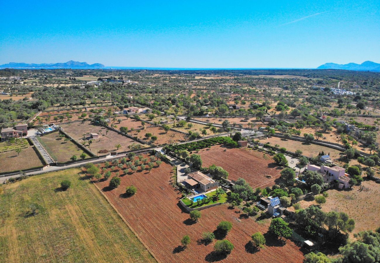 Finca en Santa Margalida - Es Bosquerró 054 fantástica finca con piscina vallada, zona infantil, terraza, barbacoa y WiFi