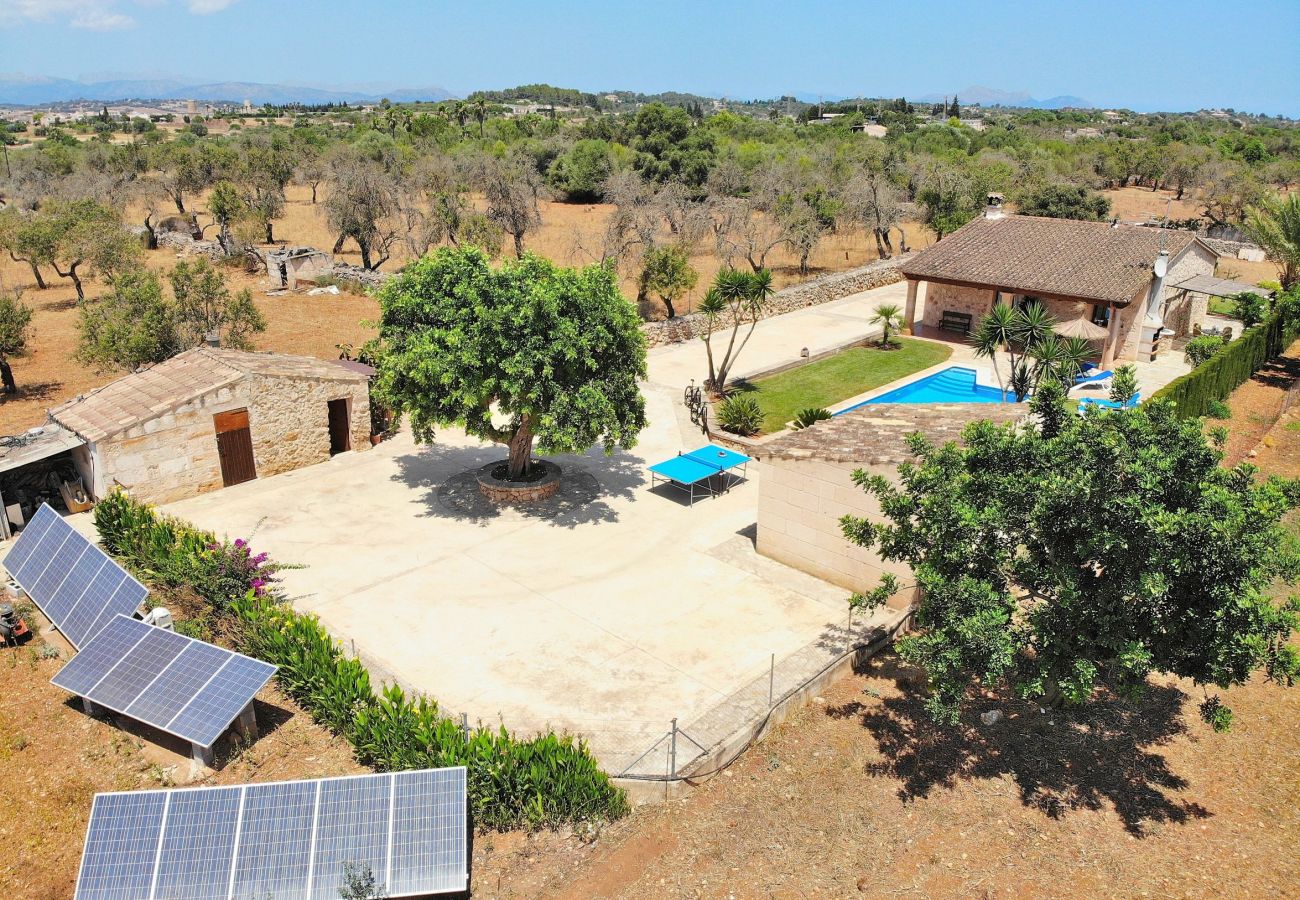 Finca en Santa Margalida - S'Estret 184 mágnifica finca con piscina privada, terraza, acogedor jardín y ping pong