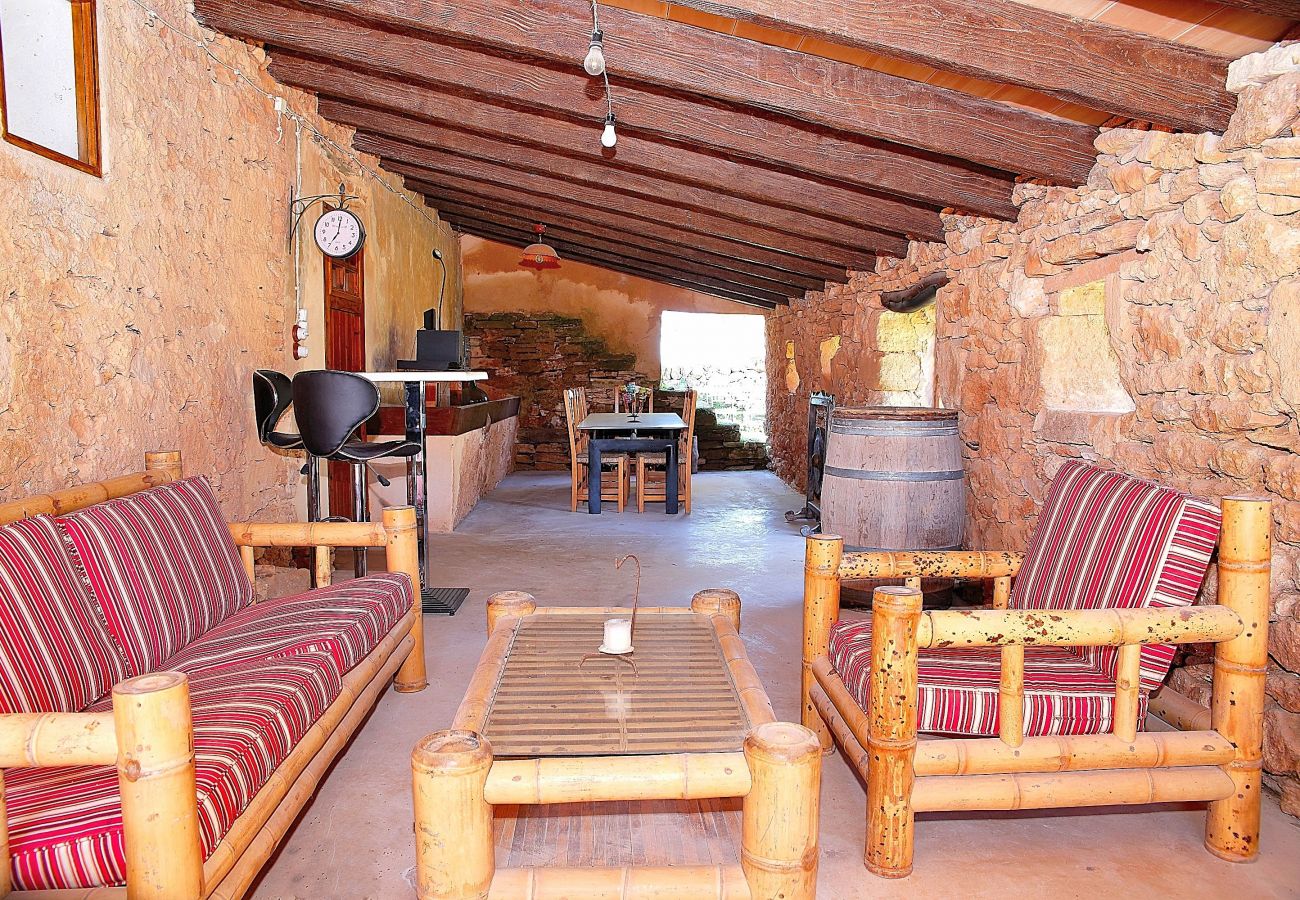 Finca en Son Serra de Marina - Sa Cabaneta 235 tradicional finca con piscina privada, jardín, barbacoa y WiFi