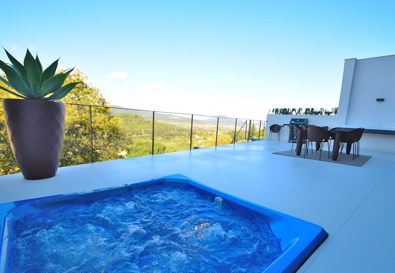 Casa en Buger - Montblau 049 exclusiva villa con piscina privada, jacuzzi, barbacoa y aire acondicionado