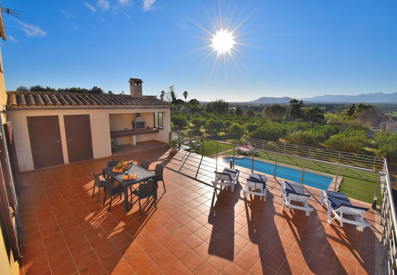 Country house in Muro - Els Tarongers 081 fantastic finca with private pool, air conditioning, terrace and barbecue