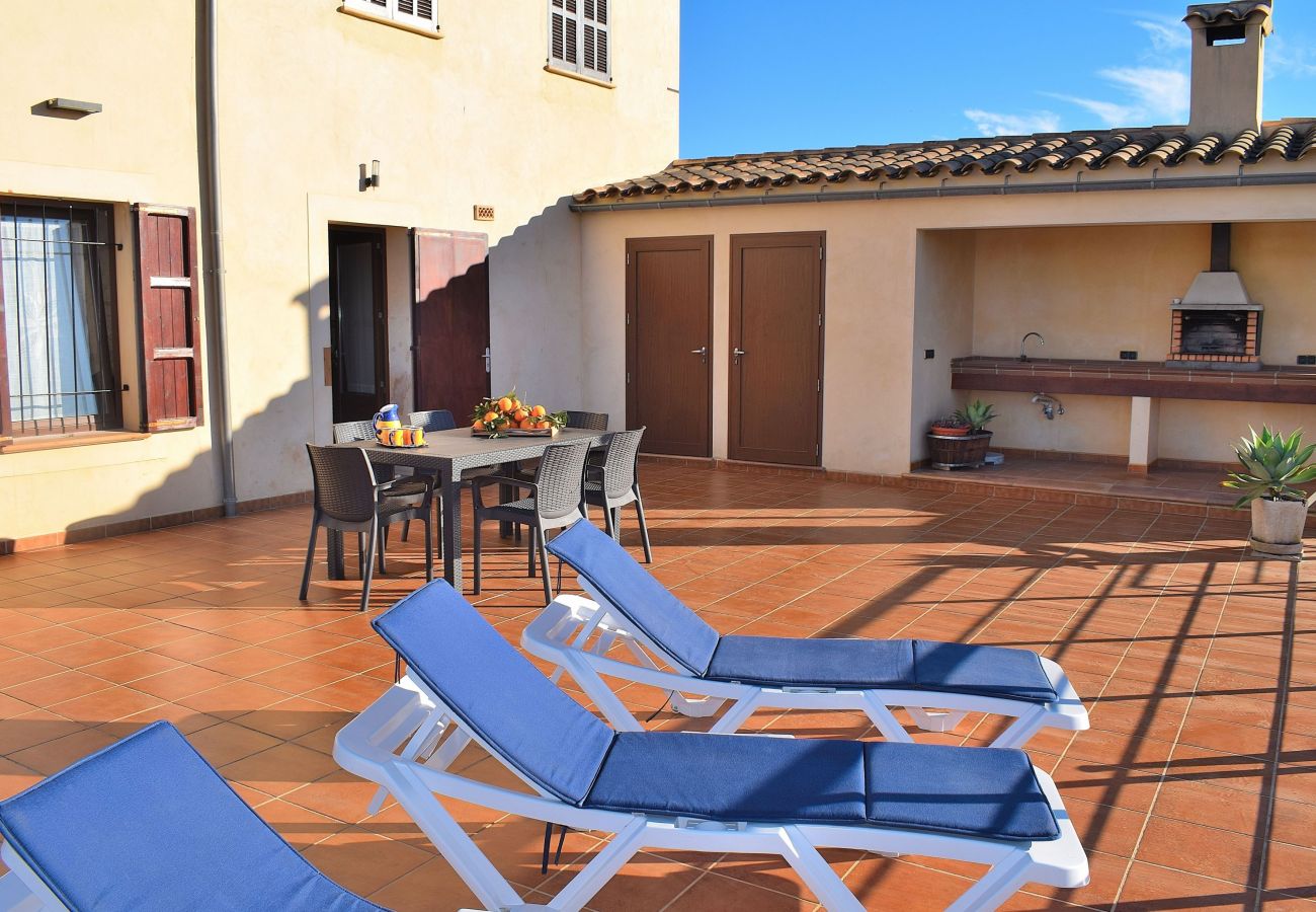 Country house in Muro - Els Tarongers 081 fantastic finca with private pool, air conditioning, terrace and barbecue