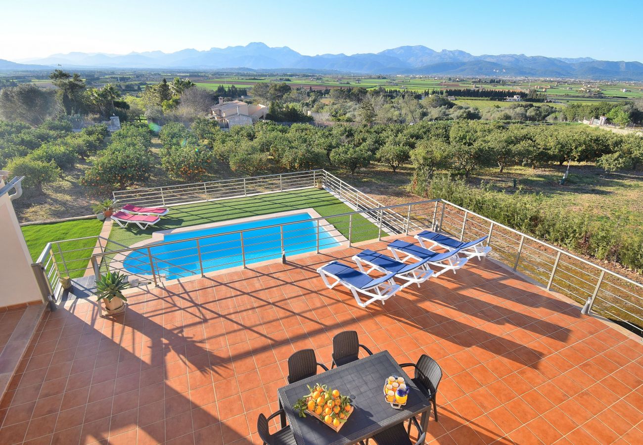 Country house in Muro - Els Tarongers 081 fantastic finca with private pool, air conditioning, terrace and barbecue