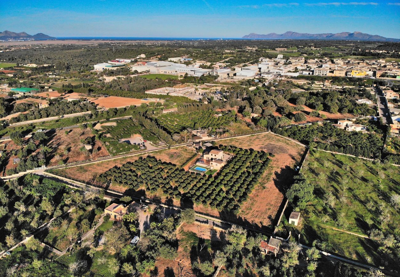 Country house in Muro - Els Tarongers 081 fantastic finca with private pool, air conditioning, terrace and barbecue