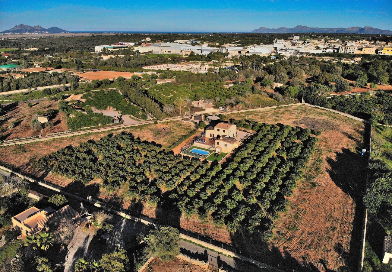 Country house in Muro - Els Tarongers 081 fantastic finca with private pool, air conditioning, terrace and barbecue