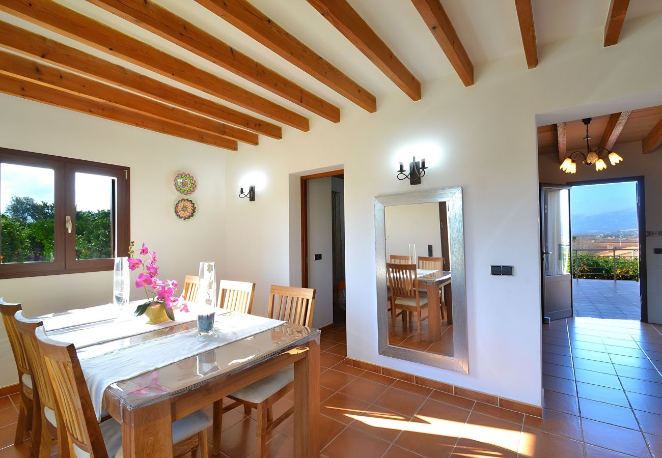 Country house in Muro - Els Tarongers 081 fantastic finca with private pool, air conditioning, terrace and barbecue