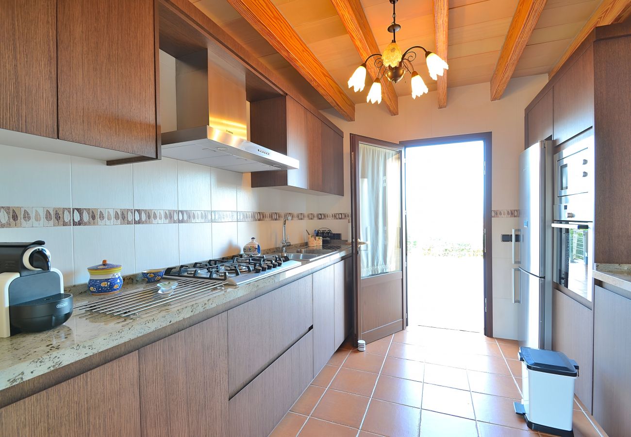 Country house in Muro - Els Tarongers 081 fantastic finca with private pool, air conditioning, terrace and barbecue