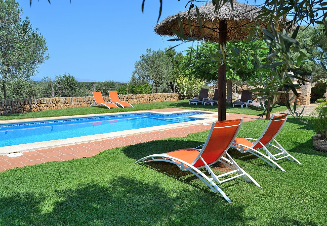 Country house in Son Serra de Marina - Casa Inés 165 magnificent finca with private pool, large garden, air conditioning and WiFi