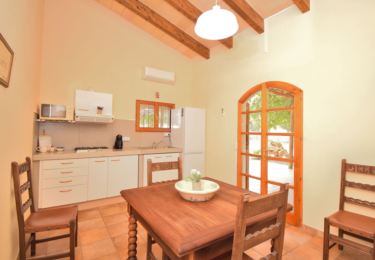 Country house in Muro - Sa Casita 225 cosy finca in the nature, with private pool, garden, barbecue and WiFi