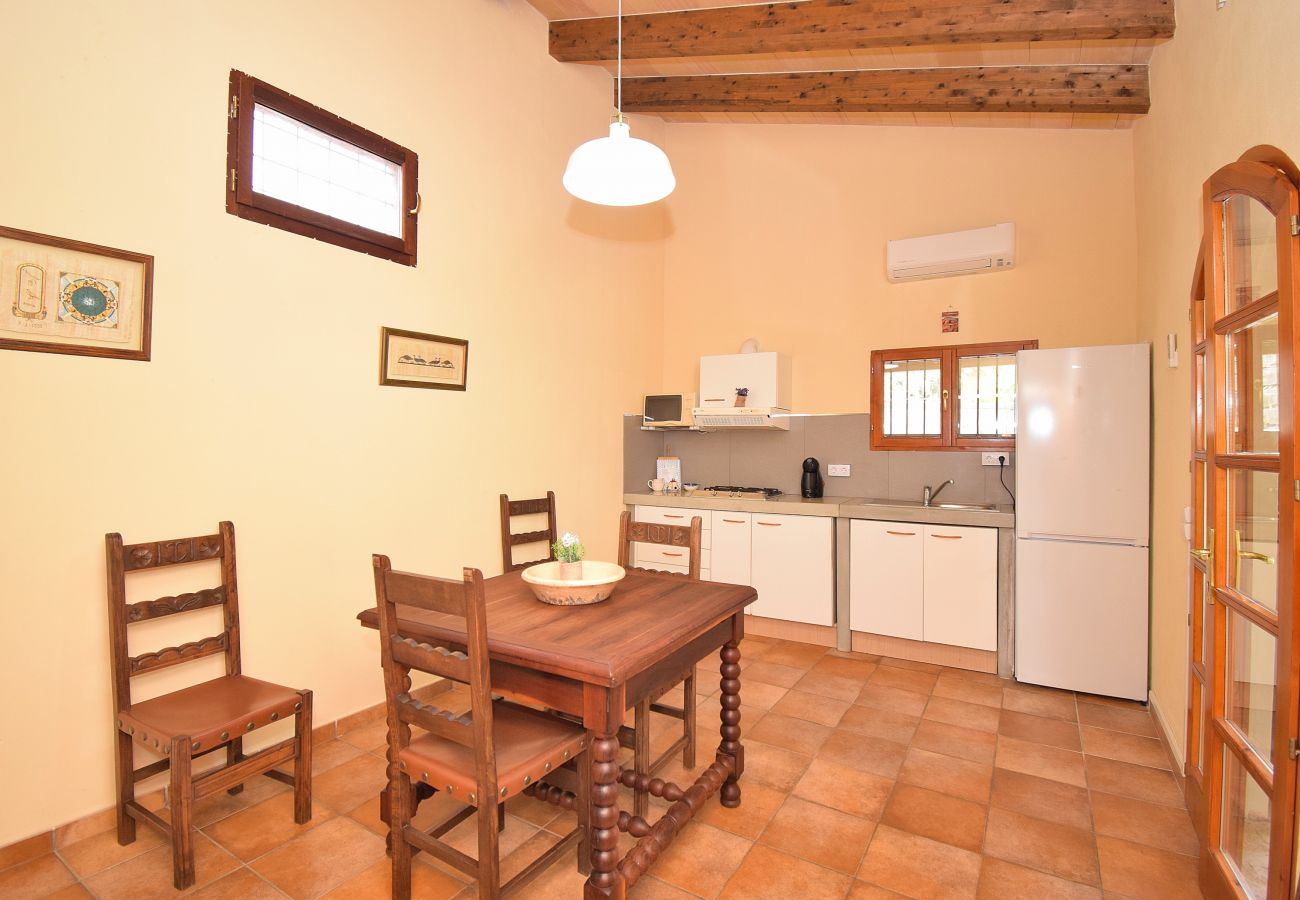 Country house in Muro - Sa Casita 225 cosy finca in the nature, with private pool, garden, barbecue and WiFi