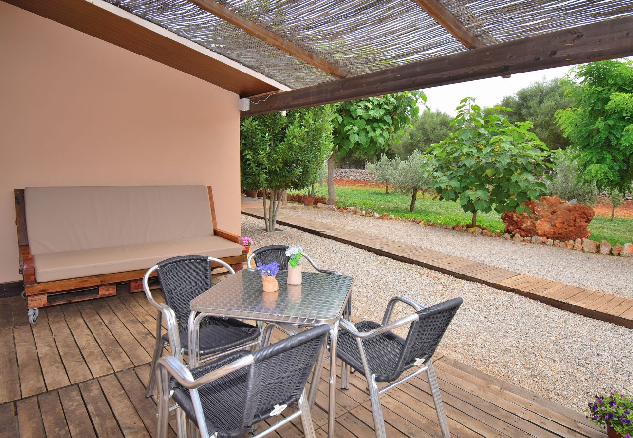 Country house in Muro - Sa Casita 225 cosy finca in the nature, with private pool, garden, barbecue and WiFi