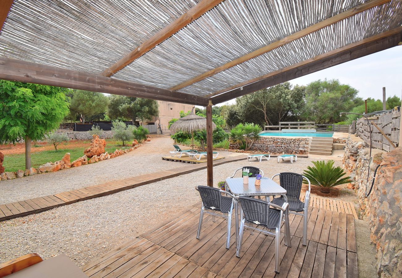 Country house in Muro - Sa Casita 225 cosy finca in the nature, with private pool, garden, barbecue and WiFi