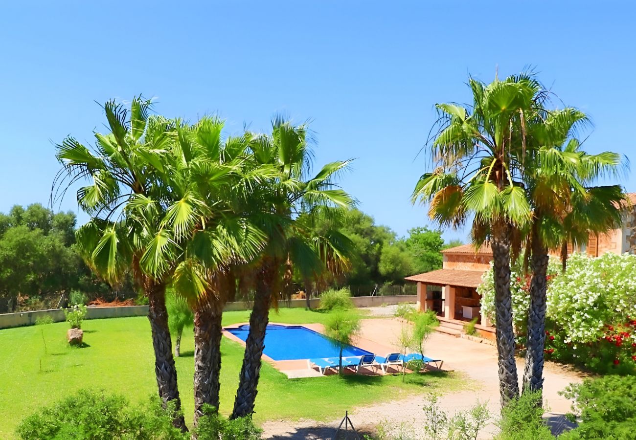 Country house in Campos - Can Toni 403 traditional finca with private pool, air-conditioning, large garden and WiFi