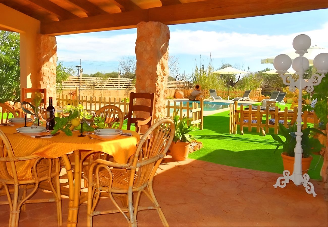 Country house in Llucmajor - Son Antem 420 fantastic finca with private pool, terrace, barbecue and air conditioning