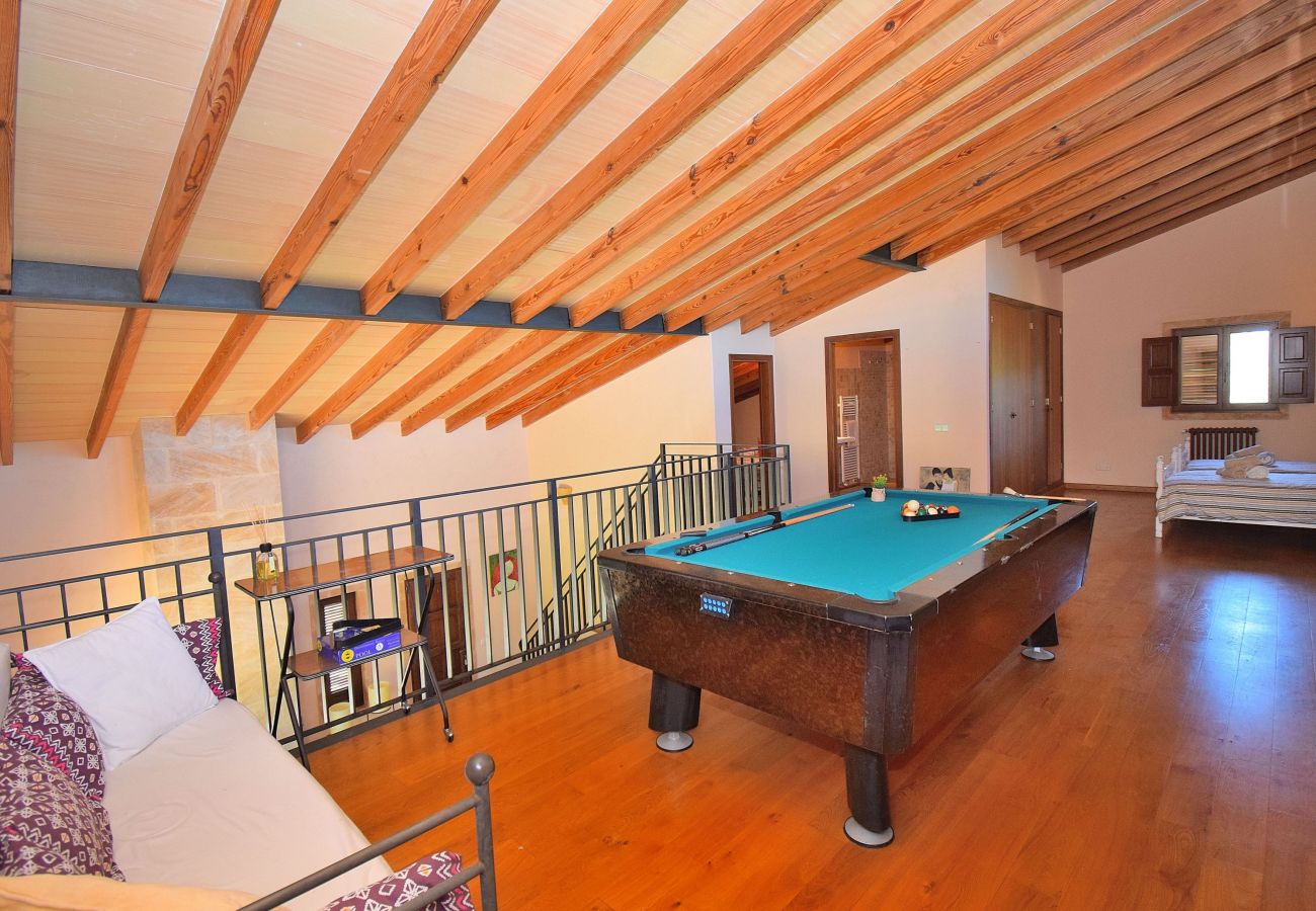 Villa in Muro - Casa Nuria 019 fantastic finca with private pool, terrace, garden and billiard