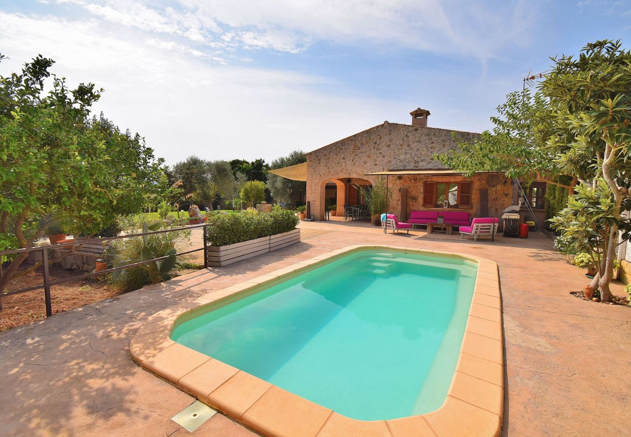 Country house in Manacor - Son Fonto 097 wonderful finca with private pool, garden, playground, bicycles and air conditioning