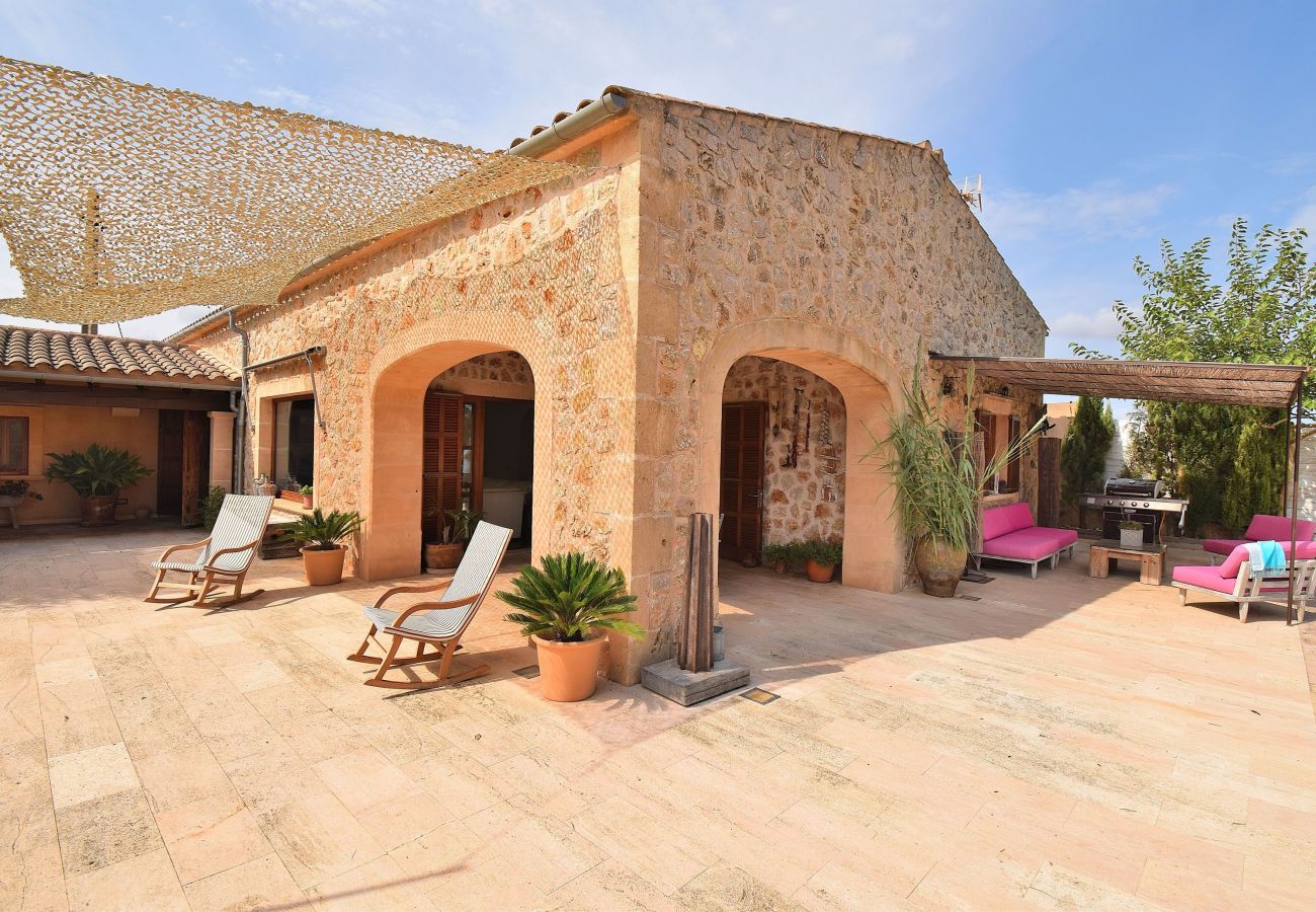 Country house in Manacor - Son Fonto 097 wonderful finca with private pool, garden, playground, bicycles and air conditioning