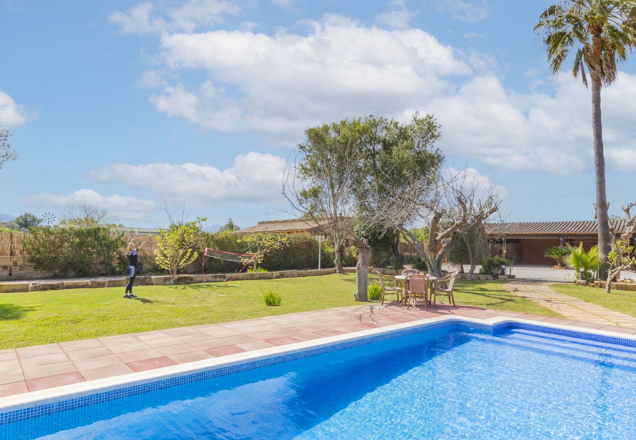 Country house in Alcudia - Marilen 254 fantastic finca with private pool, large garden, playground and air conditioning