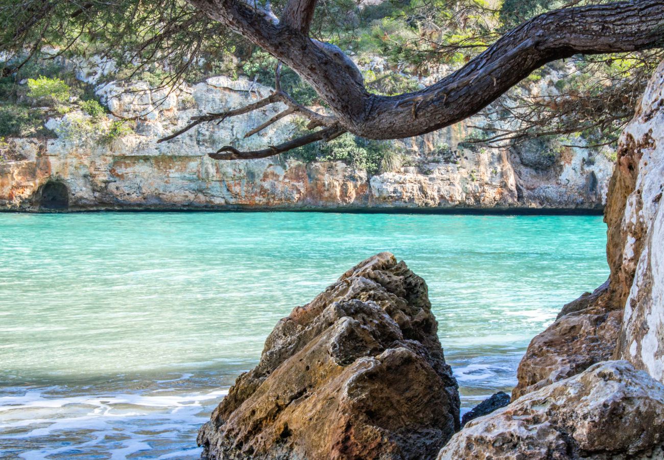 Apartment in Cala Santanyi - Sa Tranoita Beach House holiday retreat with views of Cala Santanyí just steps from the beach